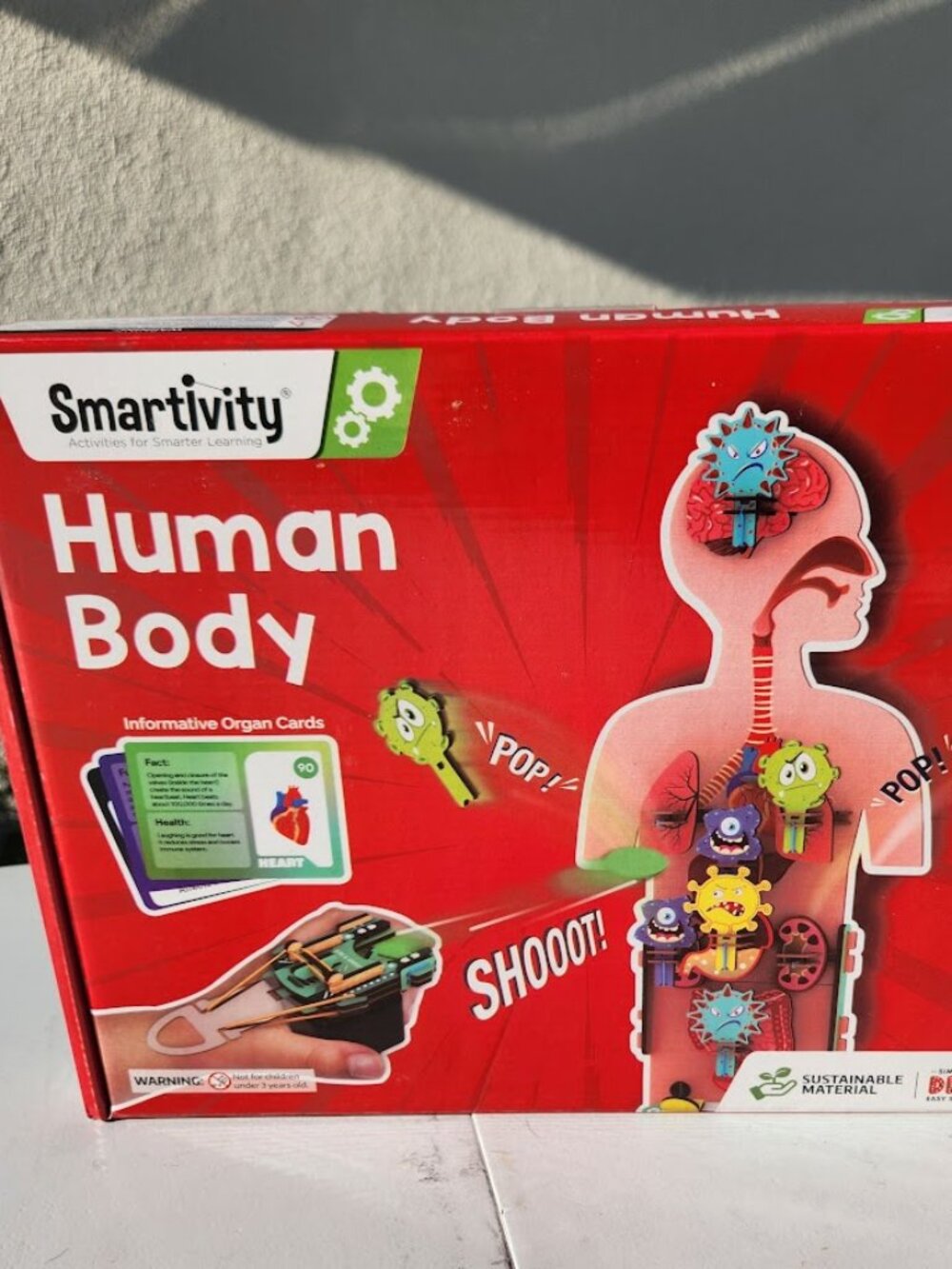 New Smartivity Human Body DIY Stem Kit Set Science Experiment Anatomy Biology 3D